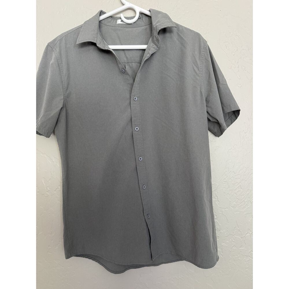 Coofandy Men’s Shirt Gray Medium